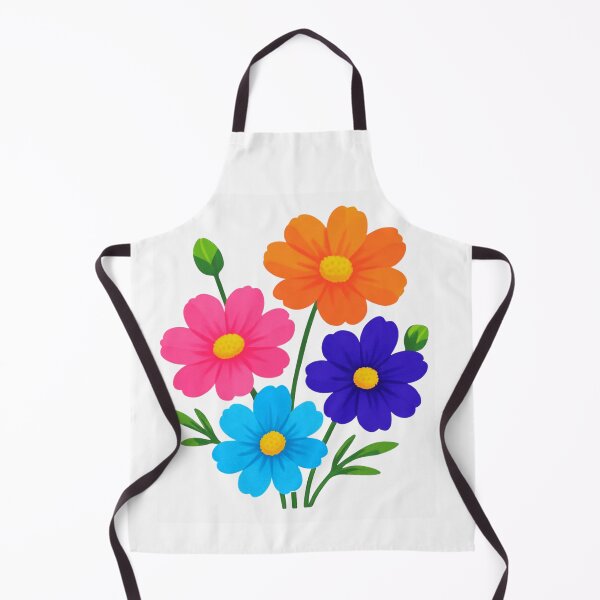 Item preview, Vibrant Cosmos Flowers Watercolor Botanical Sticker Art designed and sold by funnyshop222.