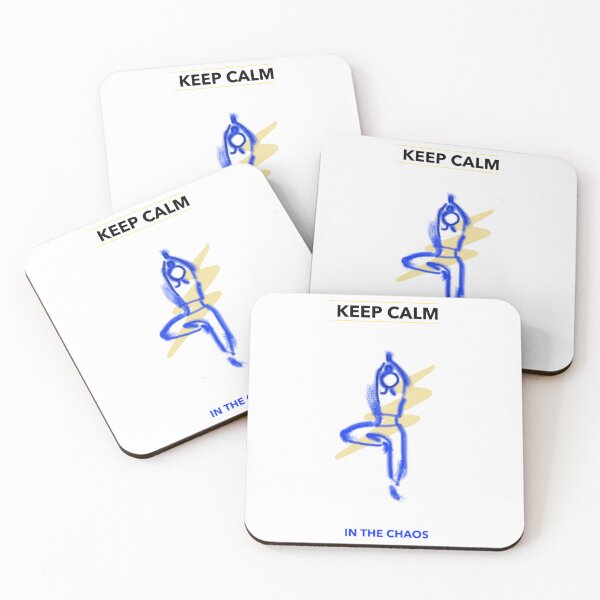 Item preview, Keep Calm in the Chaos – Yoga Balance Minimalist Design | Meditation, Mindfulness & Stress Relief Art designed and sold by ChiaraPagani.