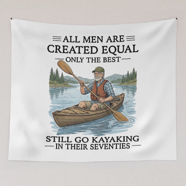 Item preview, Still Kayaking at 70 Birthday Grandpa designed and sold by FreshVibe Prints.