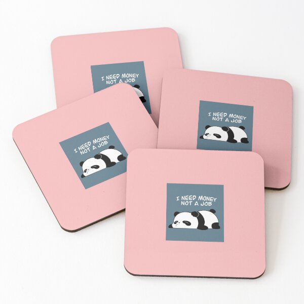 Item preview, i need money not a boring job cute panda sticker for genz designed and sold by MoodByte .