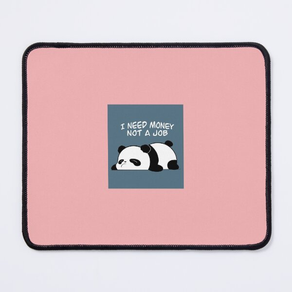 Item preview, i need money not a boring job cute panda sticker for genz designed and sold by MoodByte .