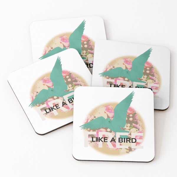 Item preview, Free Like a Bird – Floral Circle Bird Silhouette Design | Freedom, Nature & Inspirational Art designed and sold by ChiaraPagani.