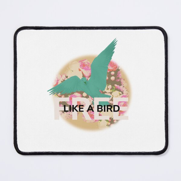 Item preview, Free Like a Bird – Floral Circle Bird Silhouette Design | Freedom, Nature & Inspirational Art designed and sold by ChiaraPagani.