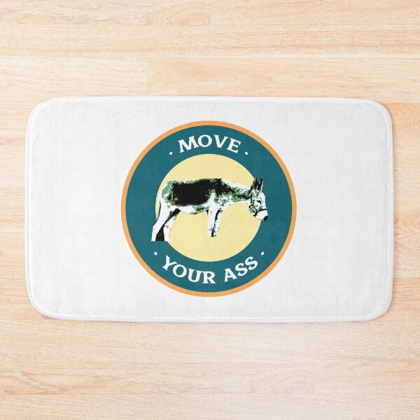 Item preview, Move Your Ass – Donkey Badge Illustration | Funny Motivational Animal Humor Design designed and sold by ChiaraPagani.