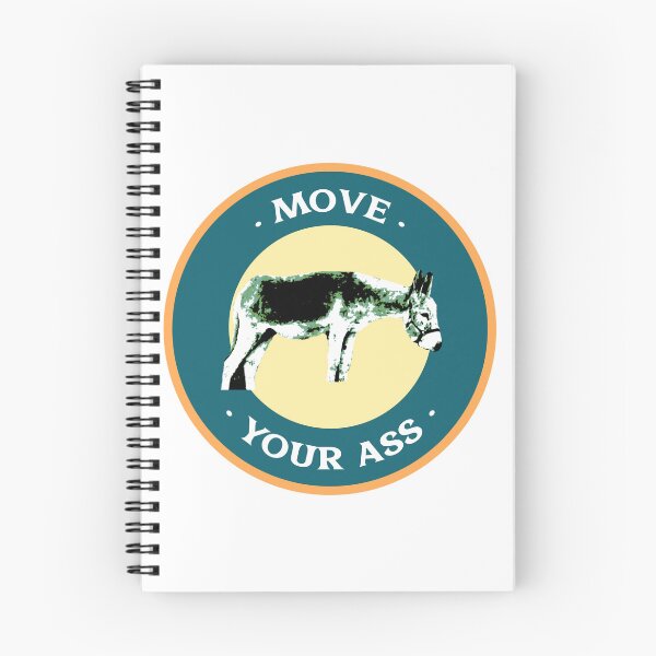 Item preview, Move Your Ass – Donkey Badge Illustration | Funny Motivational Animal Humor Design designed and sold by ChiaraPagani.