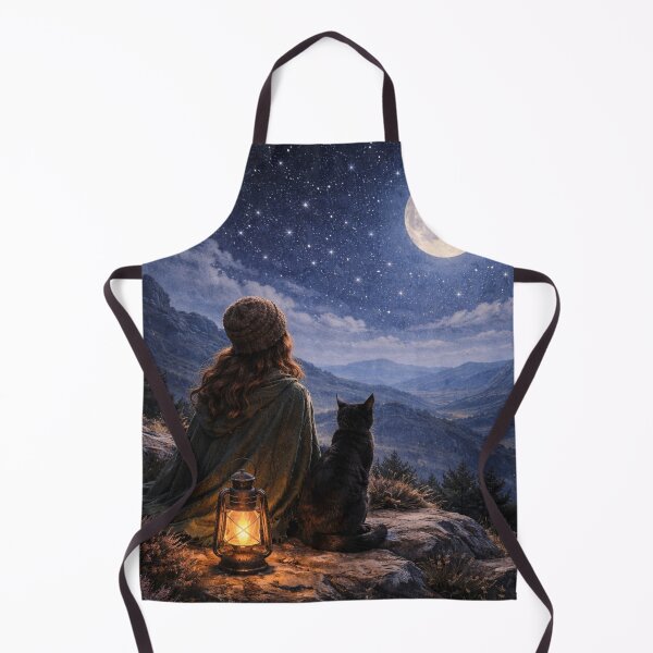 Item preview, Me and my cat under the moon designed and sold by Solhaus-design.