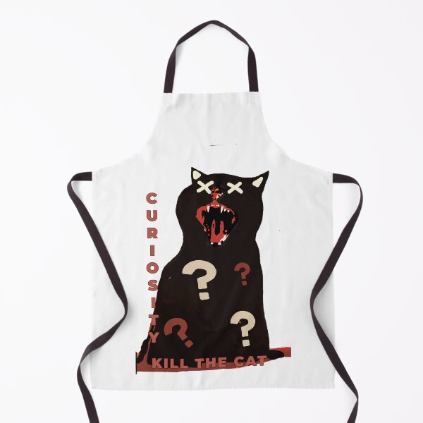 Item preview, Curiosity Killed the Cat – Dark Graphic Cat Design | Question Marks, Terracotta Aesthetic & Dark Humor Silhouette Art designed and sold by ChiaraPagani.
