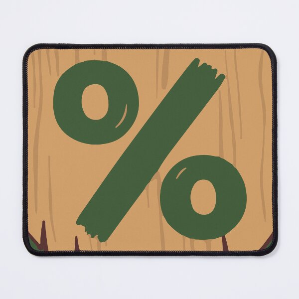 Item preview, % | Backyard Alphanumerics designed and sold by shopbloombloom.