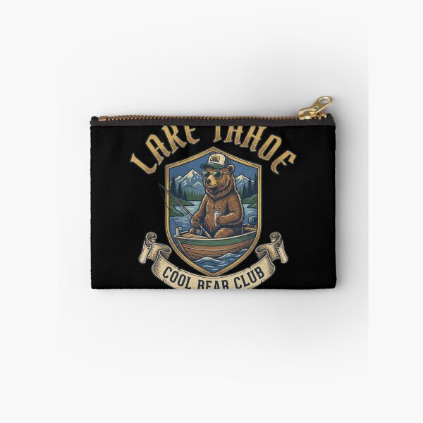 Item preview, Lake Tahoe Cool Bear Club Canoeing Fishing Bear designed and sold by Milasneeze.