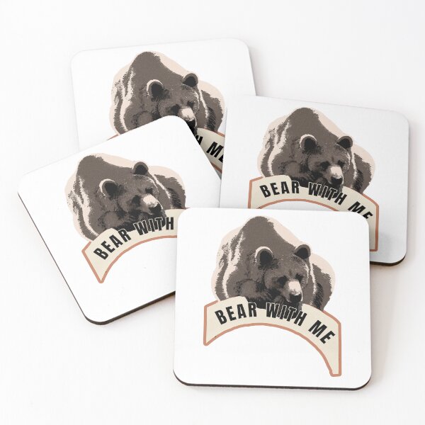 Item preview, Bear With Me – Funny Bear Pun Design | Vintage Illustration, Animal Humor & Bear Lover Gift designed and sold by ChiaraPagani.