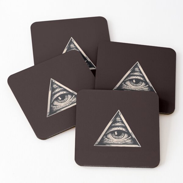 Item preview, All Seeing Eye Triangle Design | Illuminati Symbol Dark Aesthetic Art designed and sold by Cosmicstar887.