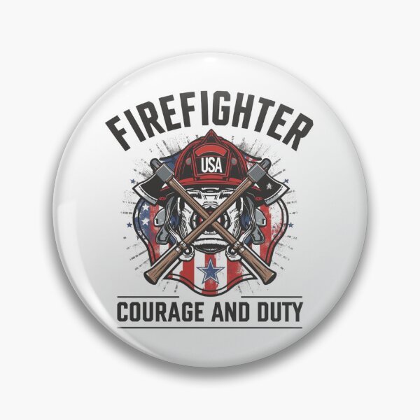 Item preview, Firefighter USA – Courage And Duty designed and sold by KapiPrint.