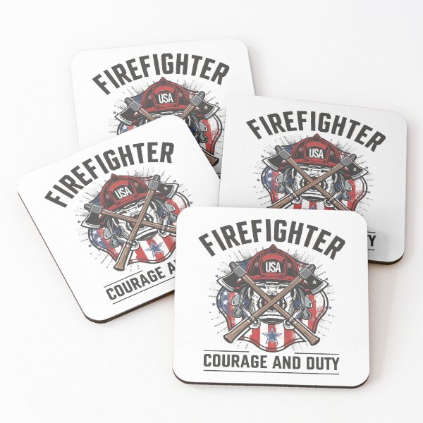 Item preview, Firefighter USA – Courage And Duty designed and sold by KapiPrint.