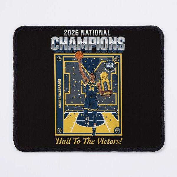 Item preview, Michigan Wolverines Men’s Basketball Campus Ink 2026 National Champion #23 Yaxel Lendeborg designed and sold by malikromanie.