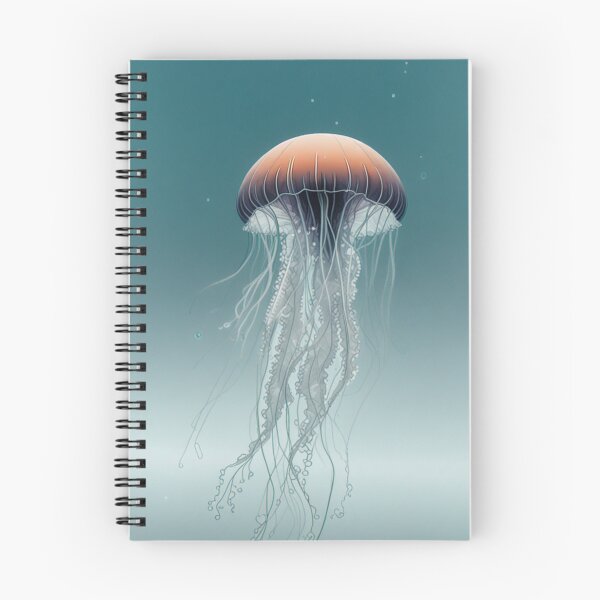Item preview, Sea creature jellyfish, wall mural of a sea creature, poster designed and sold by WishArtDesign.