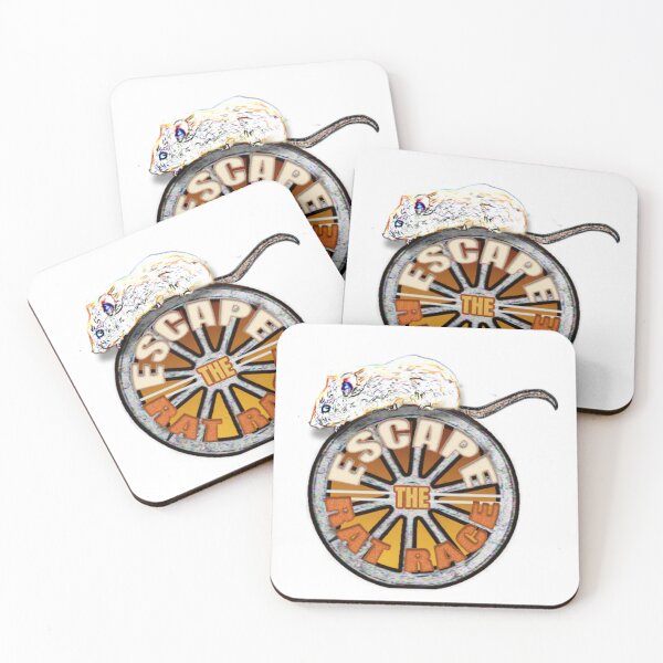 Item preview, Escape the Rat Race – Vintage Rat Wheel Motivation Design | Hustle Culture, Burnout & Freedom Mindset Art designed and sold by ChiaraPagani.