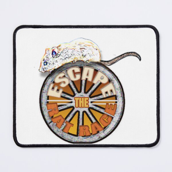 Item preview, Escape the Rat Race – Vintage Rat Wheel Motivation Design | Hustle Culture, Burnout & Freedom Mindset Art designed and sold by ChiaraPagani.