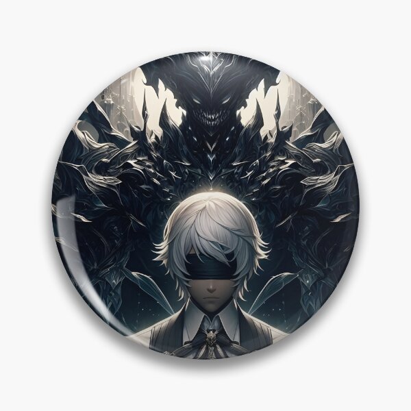 Item preview, The Blindfold and the Beast: Gothic Anime Portrait of Forbidden Pact and Inner Shadows designed and sold by MouradStudio.