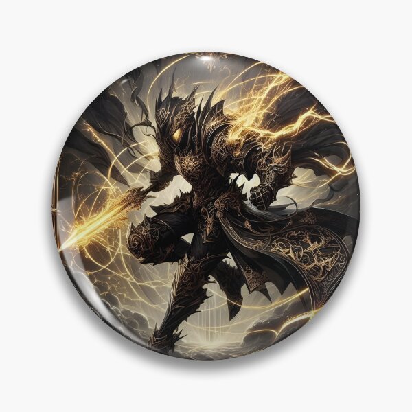 Item preview, Celestial Thunderbound Knight: Divine Guardian Within an Ornate Baroque Portal (Epic Anime Art) designed and sold by MouradStudio.
