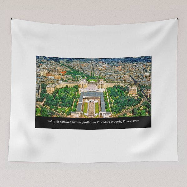 Item preview, Jardin du Trocadero, Wings of Palais de Chaillot, Paris France, 1959 designed and sold by AMacGPhilly.