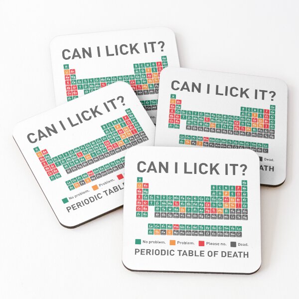 Item preview, Can I Lick It? Periodic table designed and sold by The Common Tee.