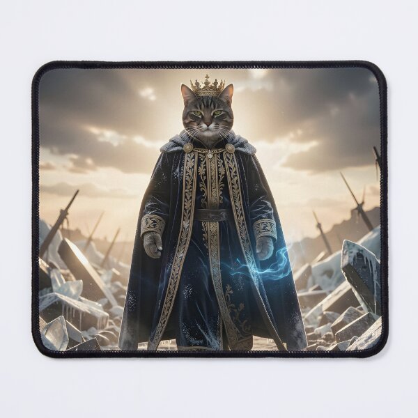 Item preview, Epic Fantasy Cat King Wall Art designed and sold by ByAnad.