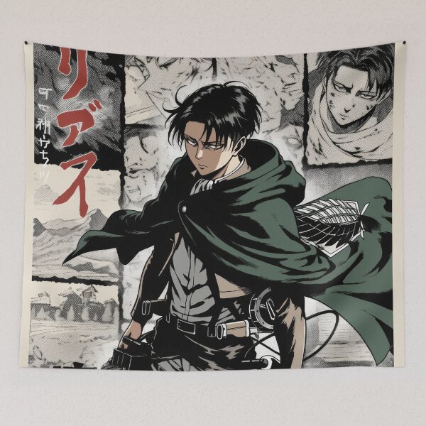 Item preview, Levi Ackerman Manga Panel  designed and sold by AnimeArsenalPrints.