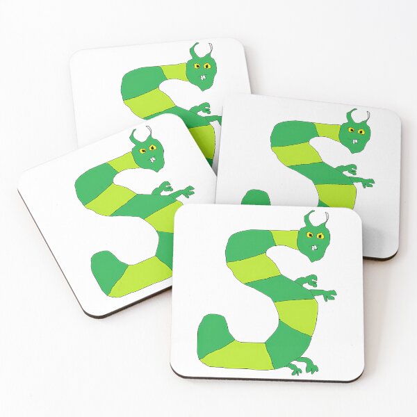 Item preview, Badly Drawn Green Dragon - Funny Naive Art Mythical Creature designed and sold by To101ARt.