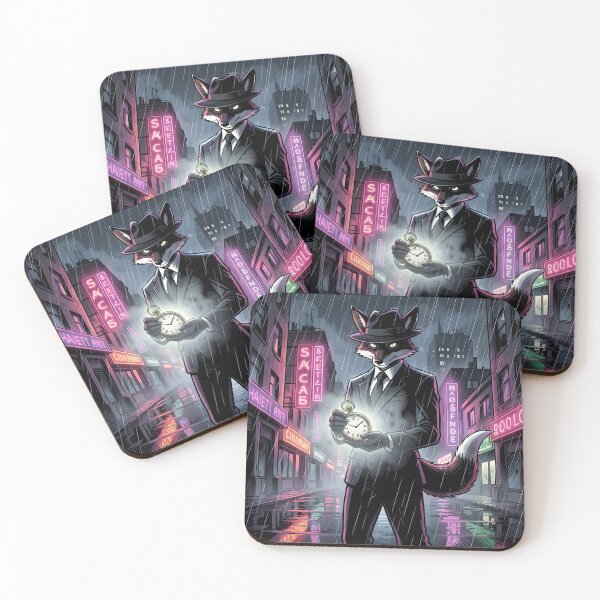 Item preview, Fox Detective Time Noir Art designed and sold by ByAnad.