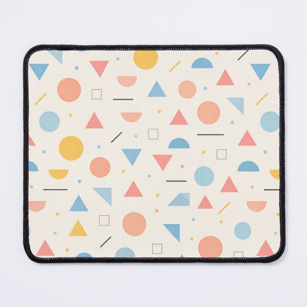 Item preview, Colorful Geometric Seamless Pattern – Pastel Shapes on Beige designed and sold by tviyluv.