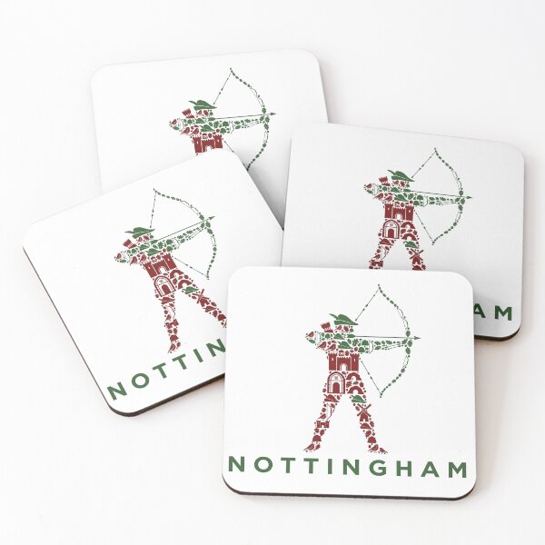 Item preview, Robin Hood Landmark Silhouette Nottingham T-Shirt - UK Souvenir Tee designed and sold by Original Outline.