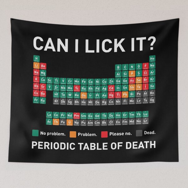 Item preview, Can I Lick It? Periodic table designed and sold by The Common Tee.