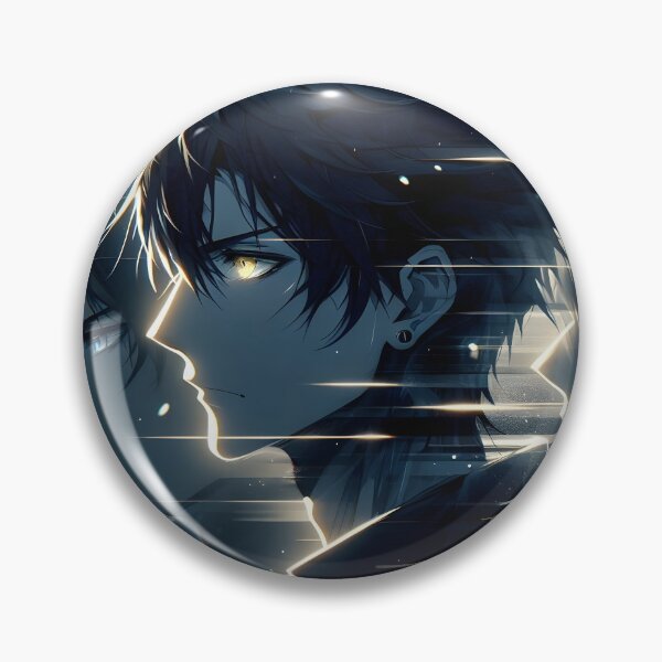 Item preview, Fragmented Reality: Glowing Afterimages and Dynamic Motion Glitch of a Dark Anime Hero designed and sold by MouradStudio.
