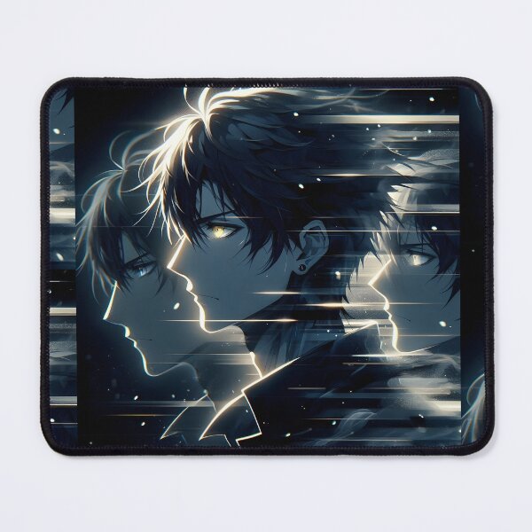 Item preview, Fragmented Reality: Glowing Afterimages and Dynamic Motion Glitch of a Dark Anime Hero designed and sold by MouradStudio.