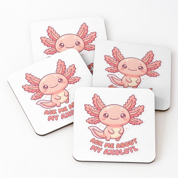 Item preview, Ask Me About My Axolotl Cute Pink Kawaii Axolotl Lover Gift designed and sold by CRASHOUT CLUB.