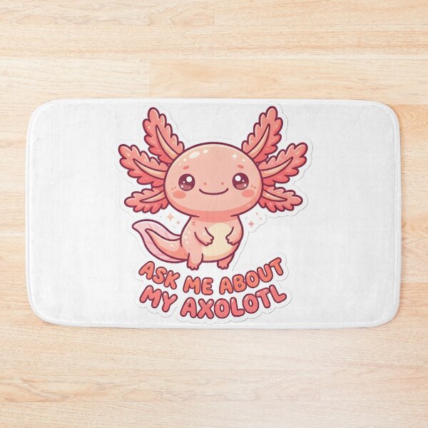 Item preview, Ask Me About My Axolotl Cute Pink Kawaii Axolotl Lover Gift designed and sold by CRASHOUT CLUB.