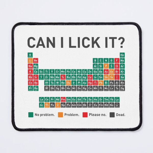 Item preview, Can I Lick It? Periodic table designed and sold by The Common Tee.