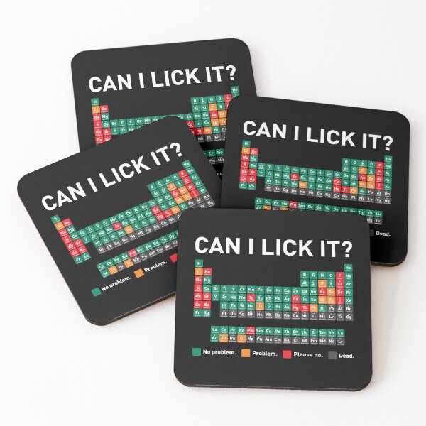 Item preview, Can I Lick It? Periodic table designed and sold by The Common Tee.
