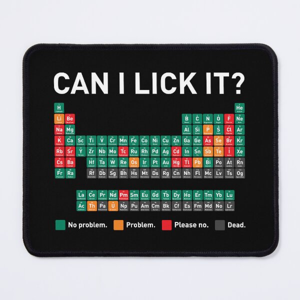 Item preview, Can I Lick It? Periodic table designed and sold by The Common Tee.
