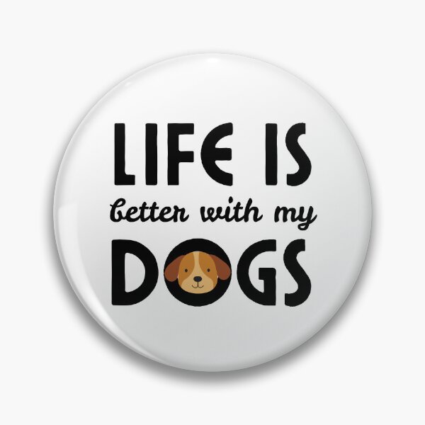 Item preview, Camiseta "La vida es mejor con perros" | Frase adorable para amantes de los perros | Diseño minimalista de perros designed and sold by Designprovider.