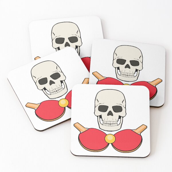 Item preview, Table Tennis Ping Pong Skull Pirate Flag Jolly Roger designed and sold by Jaudaux Designs.