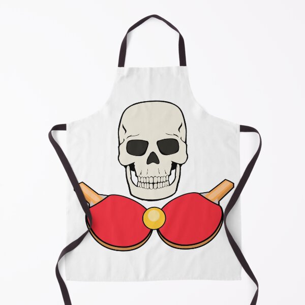 Item preview, Table Tennis Ping Pong Skull Pirate Flag Jolly Roger designed and sold by Jaudaux Designs.