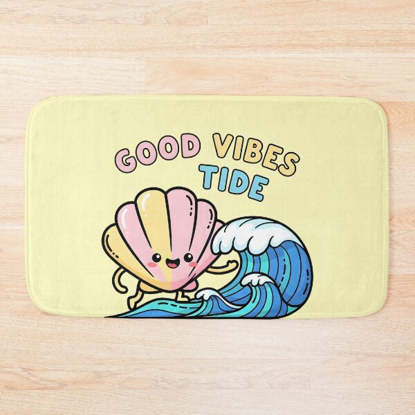 Item preview, Good Vibes Tide – Coastal Summer Pun Design designed and sold by Sea Gem.