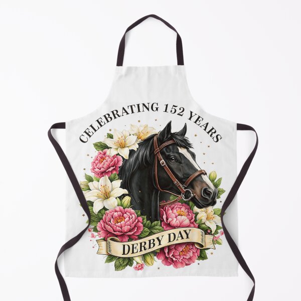 Item preview, Vintage Horse Racing Derby Day 152 Years Celebration Floral Equestrian Art designed and sold by MassonCalepon.