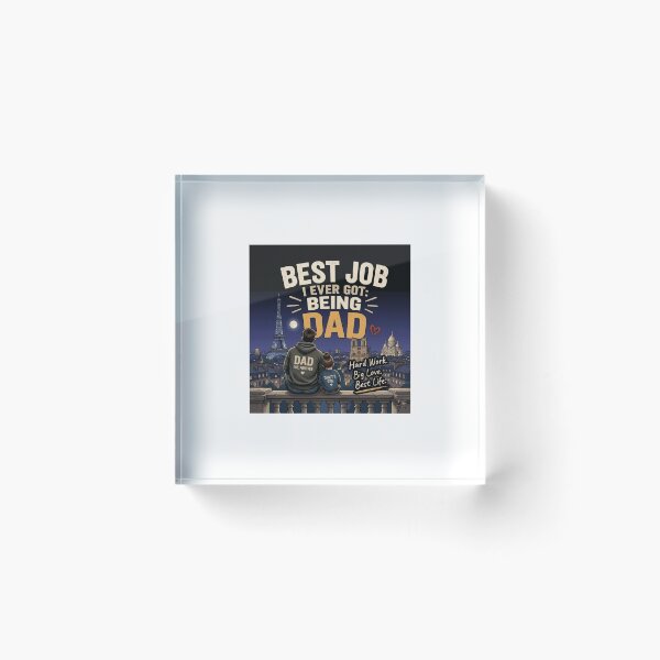 Item preview, Best Job Ever Dad Cute Father Design designed and sold by HHHGS.