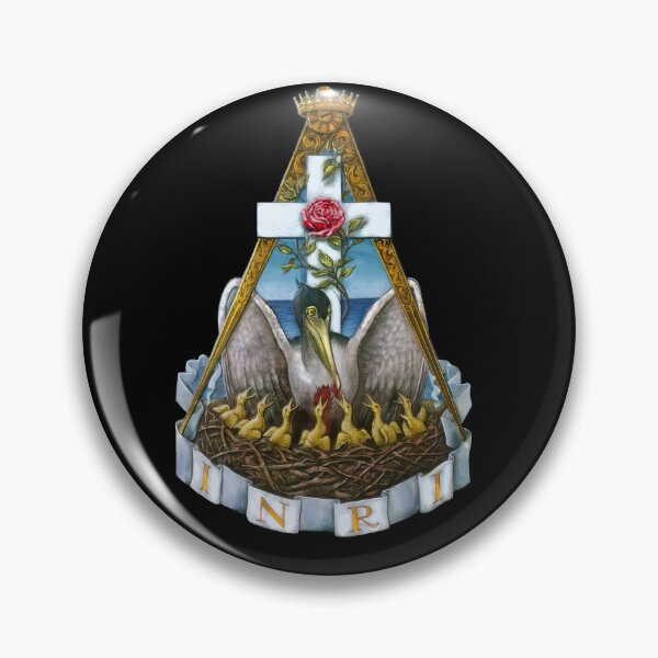 Item preview, Rosicrucian Rose Croix Pelican INRI Symbol designed and sold by signsandsymbols.