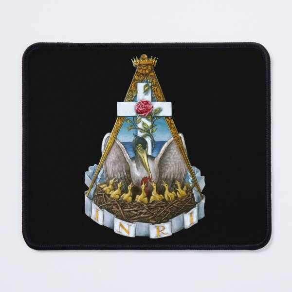 Item preview, Rosicrucian Rose Croix Pelican INRI Symbol designed and sold by signsandsymbols.
