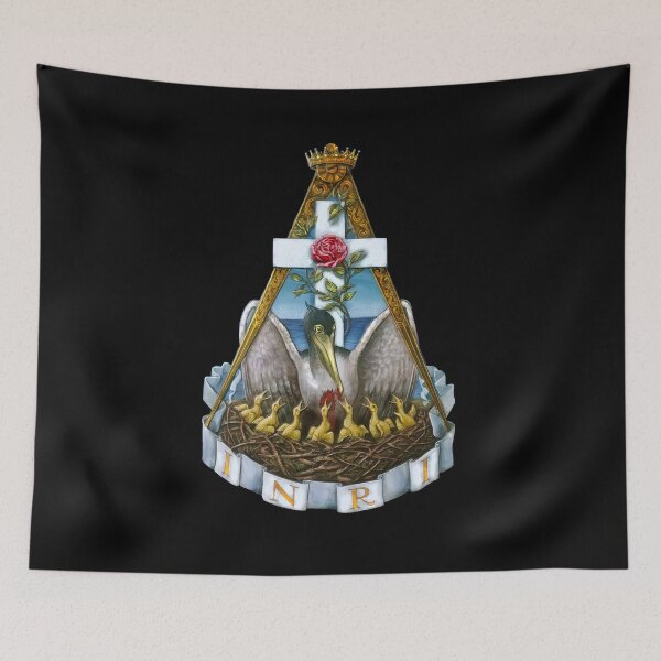 Item preview, Rosicrucian Rose Croix Pelican INRI Symbol designed and sold by signsandsymbols.