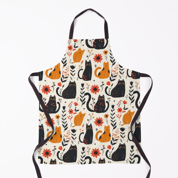 Item preview, Floral Folk Cat Pattern designed and sold by xiao xuans.