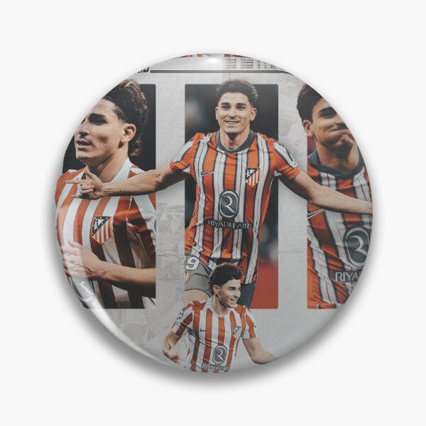 Item preview, Julián Álvarez - Center-Forward #19 Atletico Madrid Graphic Art designed and sold by Shopunte.